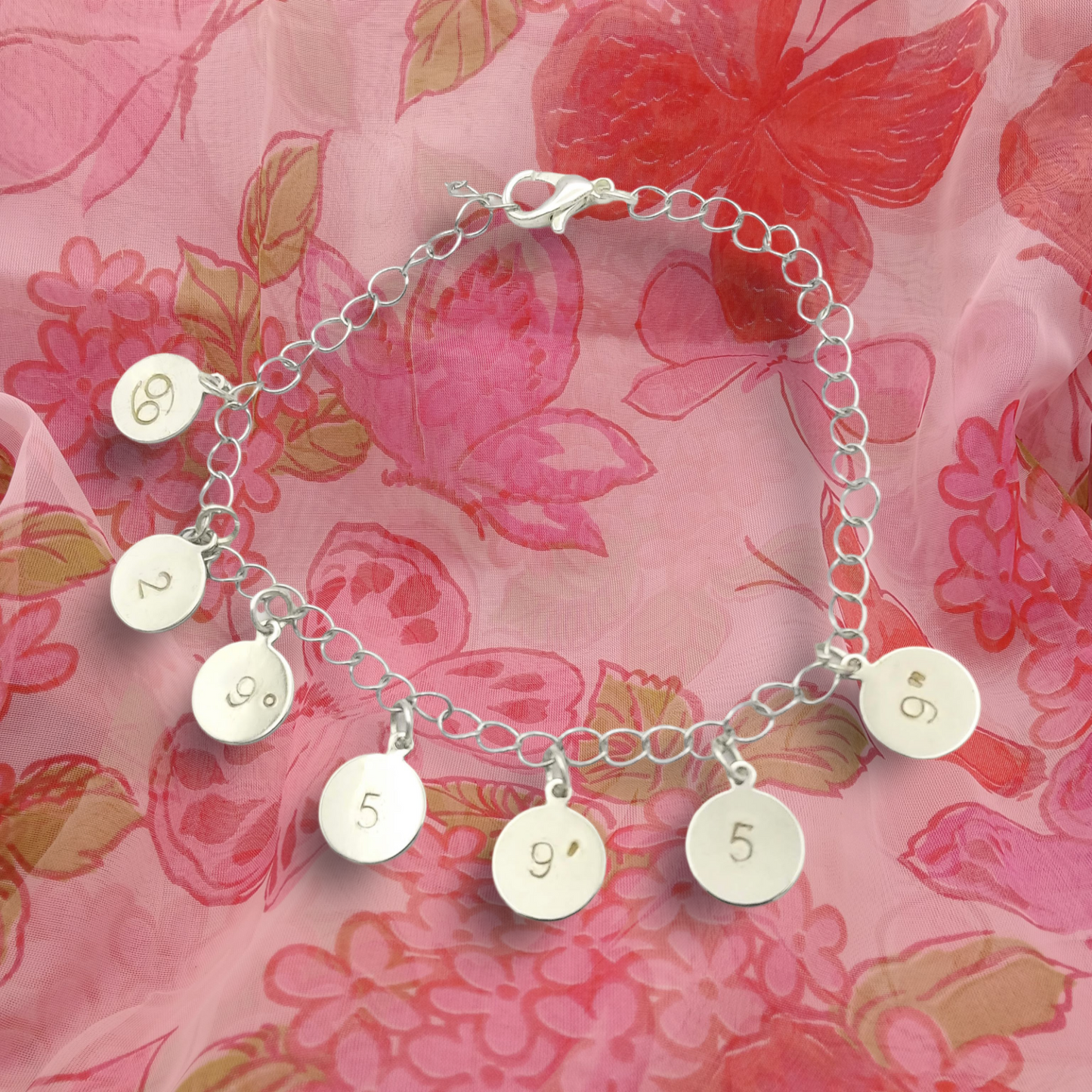 Custom Zodiac Sign & Degrees Charm Bracelet